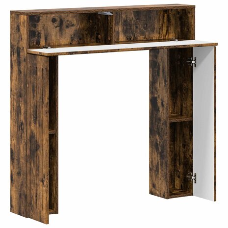 Haardombouw Gerookt eiken 102 x 18 x 100,5 cm Bewerkt hout 5