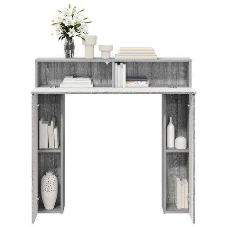Haardombouw Grijs Sonoma 102 x 18 x 100,5 cm Bewerkt hout 4