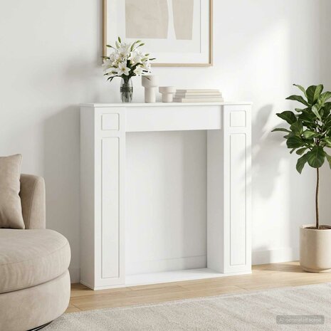 Haardombouw Wit 100 x 20 x 100 cm Bewerkt hout 1