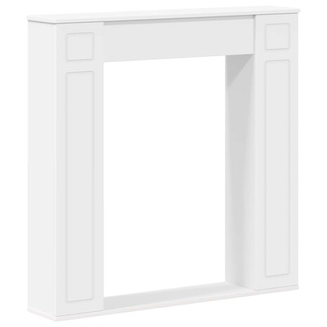 Haardombouw Wit 100 x 20 x 100 cm Bewerkt hout 2