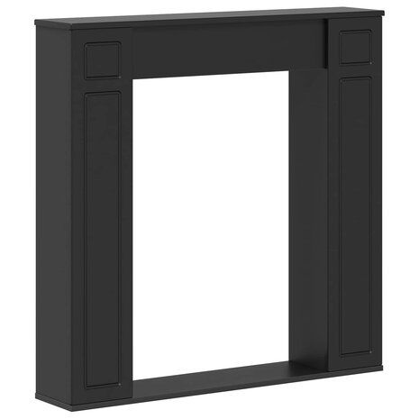 Haardombouw Zwart 100 x 20 x 100 cm Bewerkt hout 2