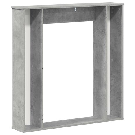 Haardombouw Betongrijs 100 x 20 x 100 cm Bewerkt hout 6