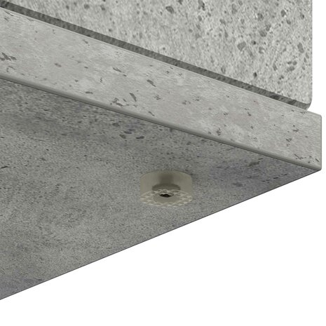 Haardombouw Betongrijs 100 x 20 x 100 cm Bewerkt hout 8
