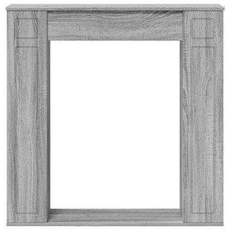 Haardombouw Grijs Sonoma 100 x 20 x 100 cm Bewerkt hout 4