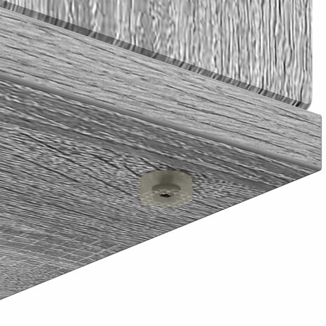 Haardombouw Grijs Sonoma 100 x 20 x 100 cm Bewerkt hout 8