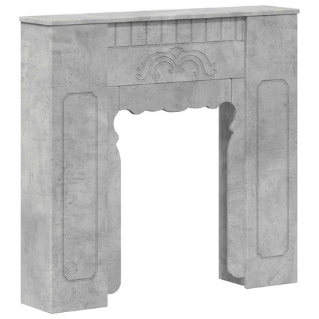 Haardombouw Betongrijs 93 x 20 x 89 cm Bewerkt hout 2