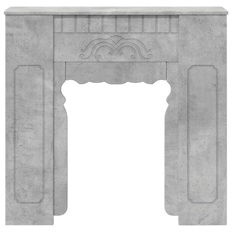 Haardombouw Betongrijs 93 x 20 x 89 cm Bewerkt hout 4