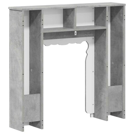 Haardombouw Betongrijs 93 x 20 x 89 cm Bewerkt hout 6
