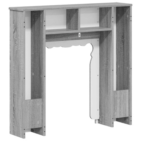 Haardombouw Grijs Sonoma 93 x 20 x 89 cm Bewerkt hout 6