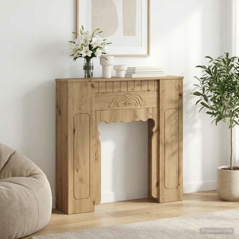 Haardombouw Artisanaal eiken 93 x 20 x 89 cm Bewerkt hout 1