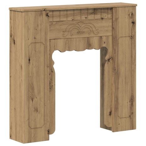 Haardombouw Artisanaal eiken 93 x 20 x 89 cm Bewerkt hout 2