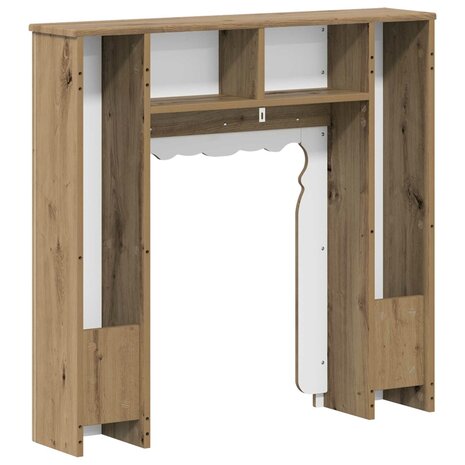 Haardombouw Artisanaal eiken 93 x 20 x 89 cm Bewerkt hout 6