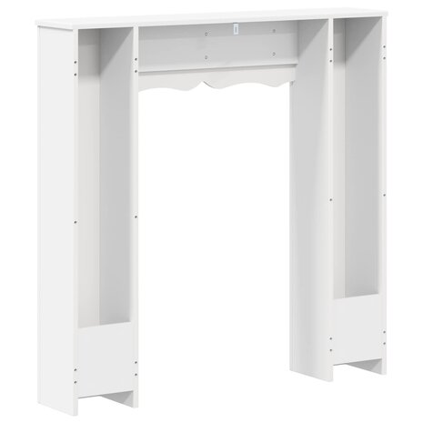 Haardombouw Wit 102 x 20 x 102 cm Bewerkt hout 6