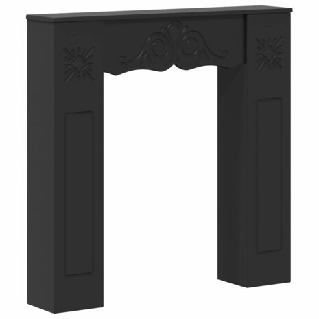 Haardombouw Zwart 102 x 20 x 102 cm Bewerkt hout 2