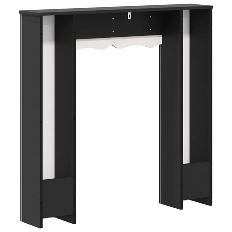 Haardombouw Zwart 102 x 20 x 102 cm Bewerkt hout 6