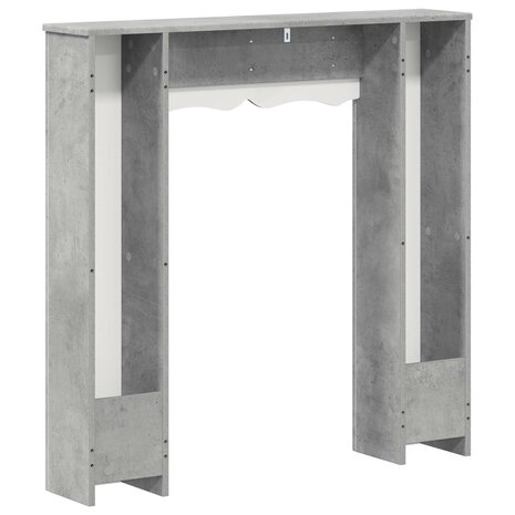 Haardombouw Betongrijs 102 x 20 x 102 cm Bewerkt hout 6