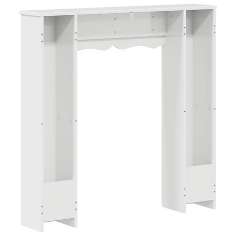 Haardombouw Hoogglans Wit 102 x 20 x 102 cm Bewerkt hout 6