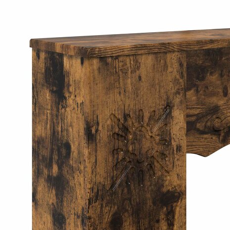Haardombouw Gerookt eiken 102 x 20 x 102 cm Bewerkt hout 7