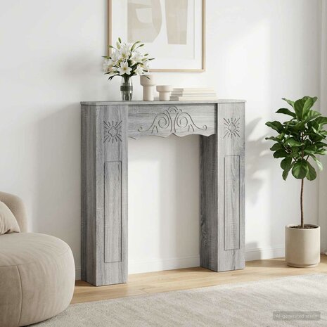 Haardombouw Grijs Sonoma 102 x 20 x 102 cm Bewerkt hout 1