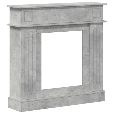 Haardombouw Betongrijs 102 x 26 x 100 cm Bewerkt hout 2