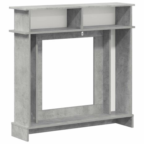 Haardombouw Betongrijs 102 x 26 x 100 cm Bewerkt hout 6