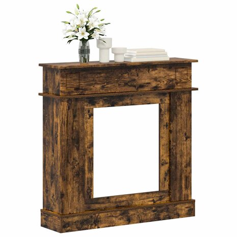 Haardombouw Gerookt eiken 102 x 26 x 100 cm Bewerkt hout 3