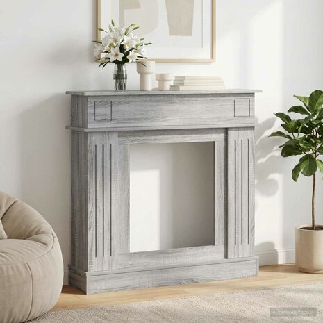 Haardombouw Grijs Sonoma 102 x 26 x 100 cm Bewerkt hout 1