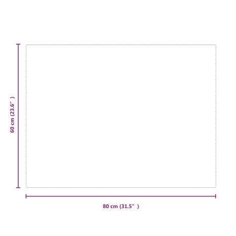 Vuurplaats Glazen Plaat Transparant 80 x 60 cm Glas 7