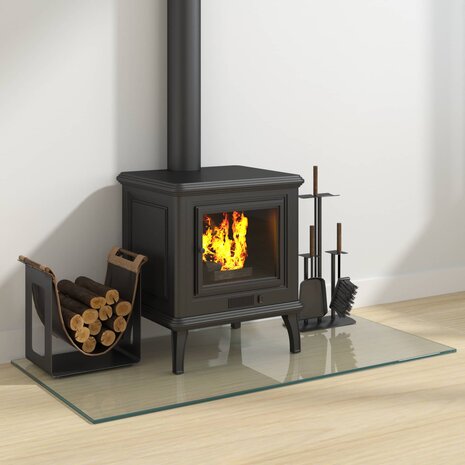 Vuurplaats Glazen Plaat Transparant 100 x 50 cm Glas 3