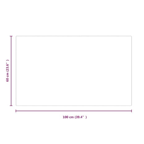 Vuurplaats Glazen Plaat Transparant 100 x 60 cm Glas 7