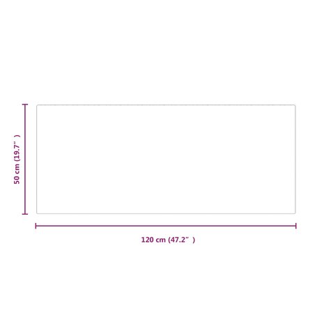 Vuurplaats Glazen Plaat Transparant 120 x 50 cm Glas 7