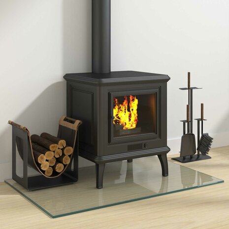 Vuurplaats Glazen Plaat Transparant 80 x 50 cm Glas 3