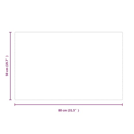 Vuurplaats Glazen Plaat Transparant 80 x 50 cm Glas 7