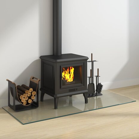 Vuurplaats Glazen Plaat Transparant 120 x 50 cm Glas 3