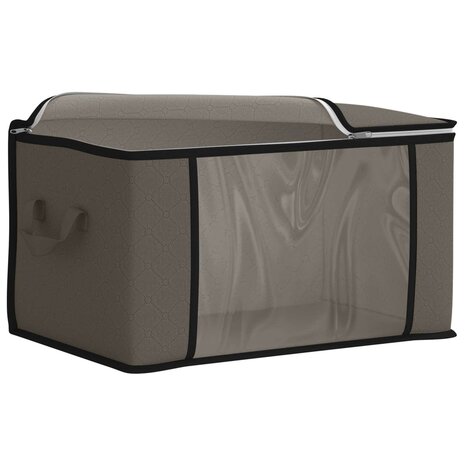 Opbergdoos met Transparante Zijraam Grijs 43 x 34 x 23 cm 4