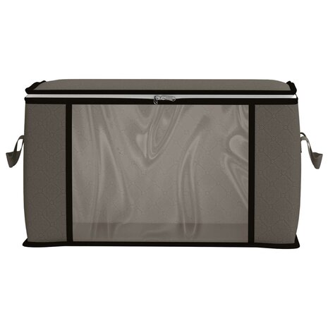 Opbergdoos met Transparante Zijraam Grijs 55 x 35 x 32 cm 5