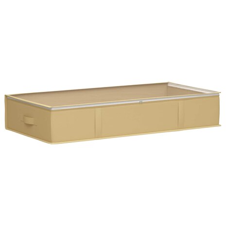 Opbergdoos met transparant bovenraam Cr&egrave;mekleurig Nonwoven stof 2