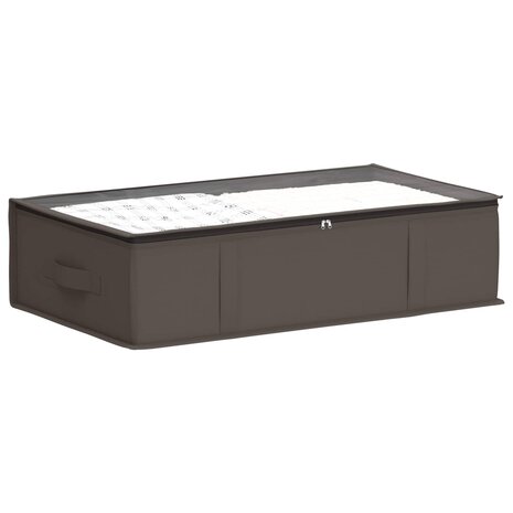 Opbergdoos met transparant bovenraam Grijs 70 x 40 x 18 cm 3
