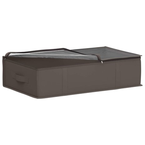 Opbergdoos met transparant bovenraam Grijs 70 x 40 x 18 cm 4