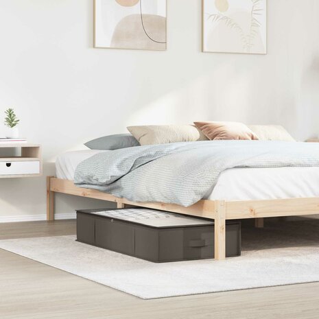Opbergdoos met transparant bovenraam Grijs 100 x 50 x 18 cm 1