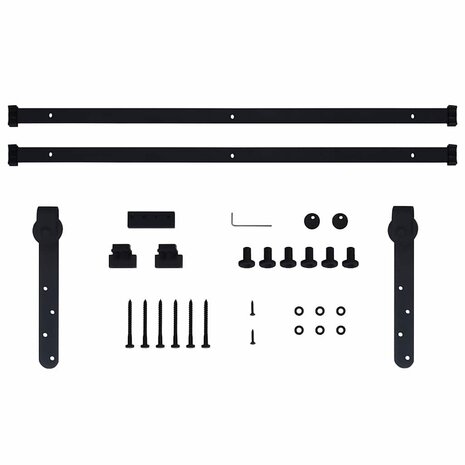 Ophangset voor minischuifdeur 200 cm koolstofstaal 5
