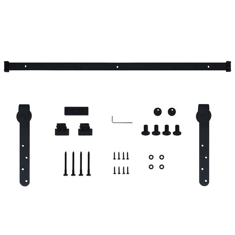 Ophangset voor minischuifdeur 152 cm koolstofstaal 5