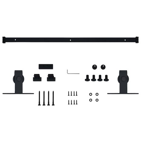 Ophangset voor minischuifdeur 152 cm koolstofstaal 5