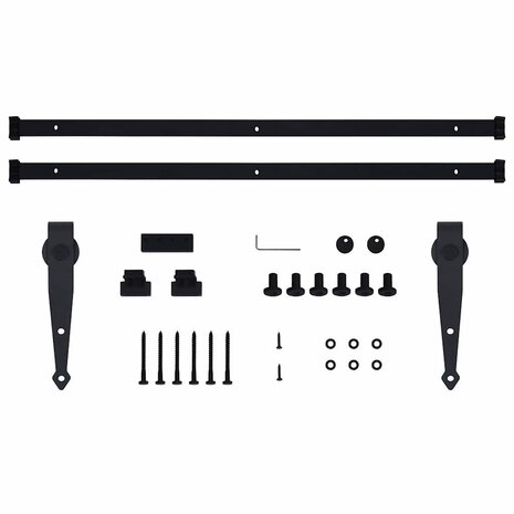 Ophangset voor minischuifdeur 200 cm koolstofstaal 5