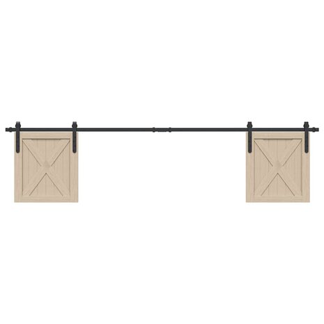 Ophangset voor schuifdeur 213 cm koolstofstaal 1