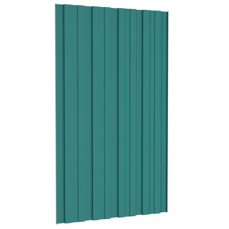 Dakpaneel 12 st Groen 80 x 45 cm Verzinkt staal 5