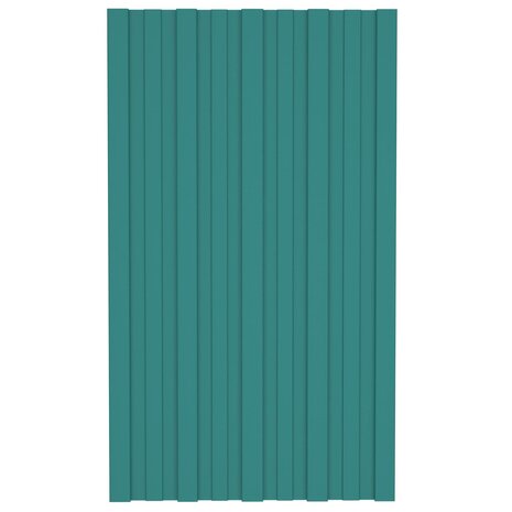 Dakpaneel 36 st Groen 80 x 45 cm Verzinkt staal 3
