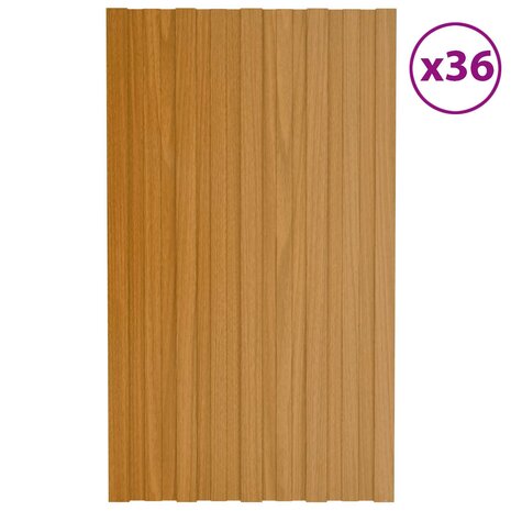 Dakpaneel 36 st Naturel 80 x 45 cm Verzinkt staal 2