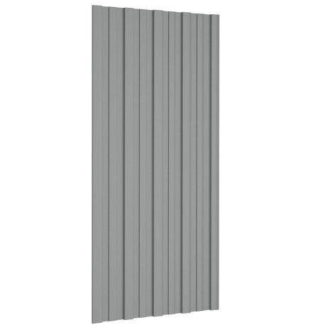 Dakpaneel 36 st Grijs 100 x 45 cm Verzinkt staal 1