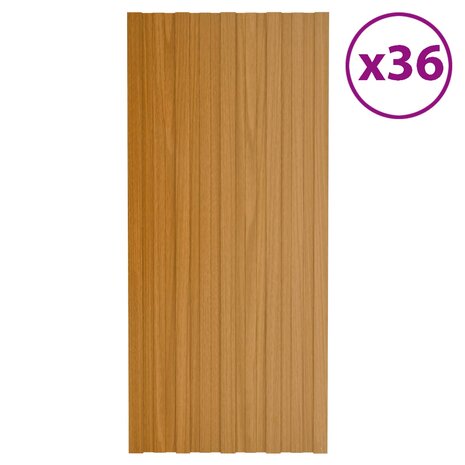 Dakpaneel 36 st Naturel 100 x 45 cm Verzinkt staal 2